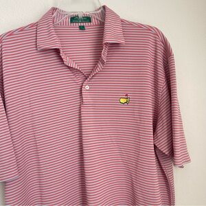 Masters Peter Millar Striped Short Sleeve Stretch Polo Shirt